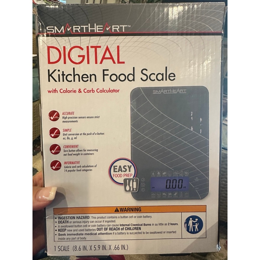 Digital Kitchen Food Scale Calorie & Carb Calculator NEW